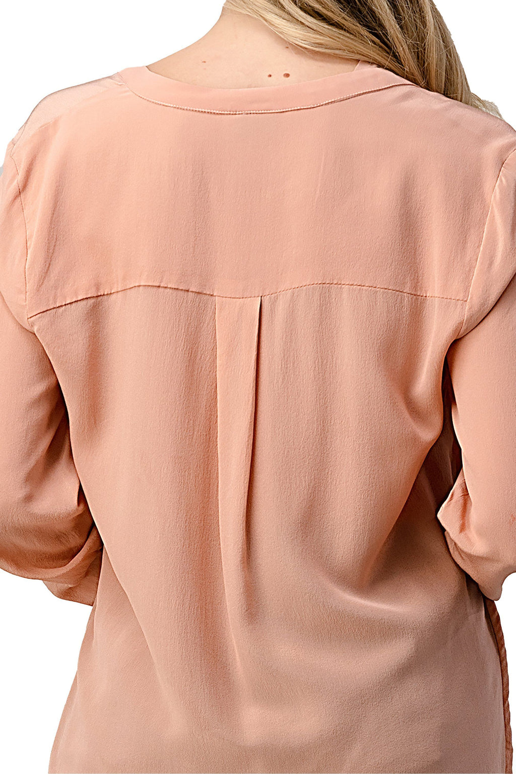 Ruffle Detail Button-Up Blouse
