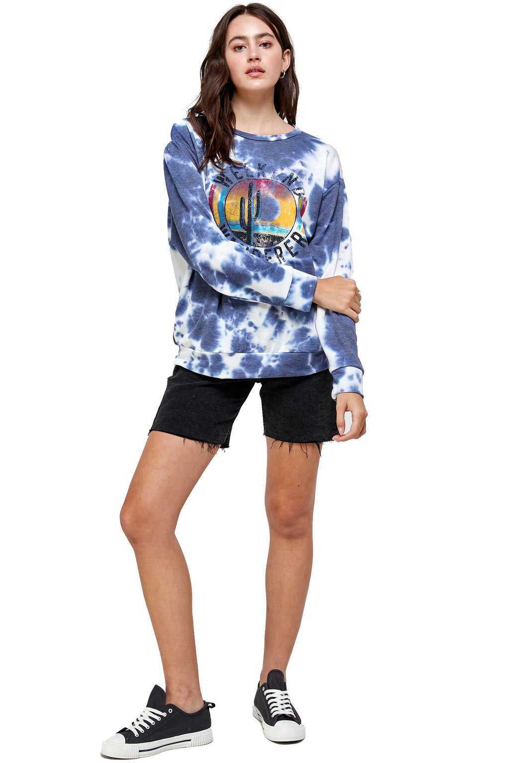 French Terry Tie Dye Screen Printed Sweatshirts