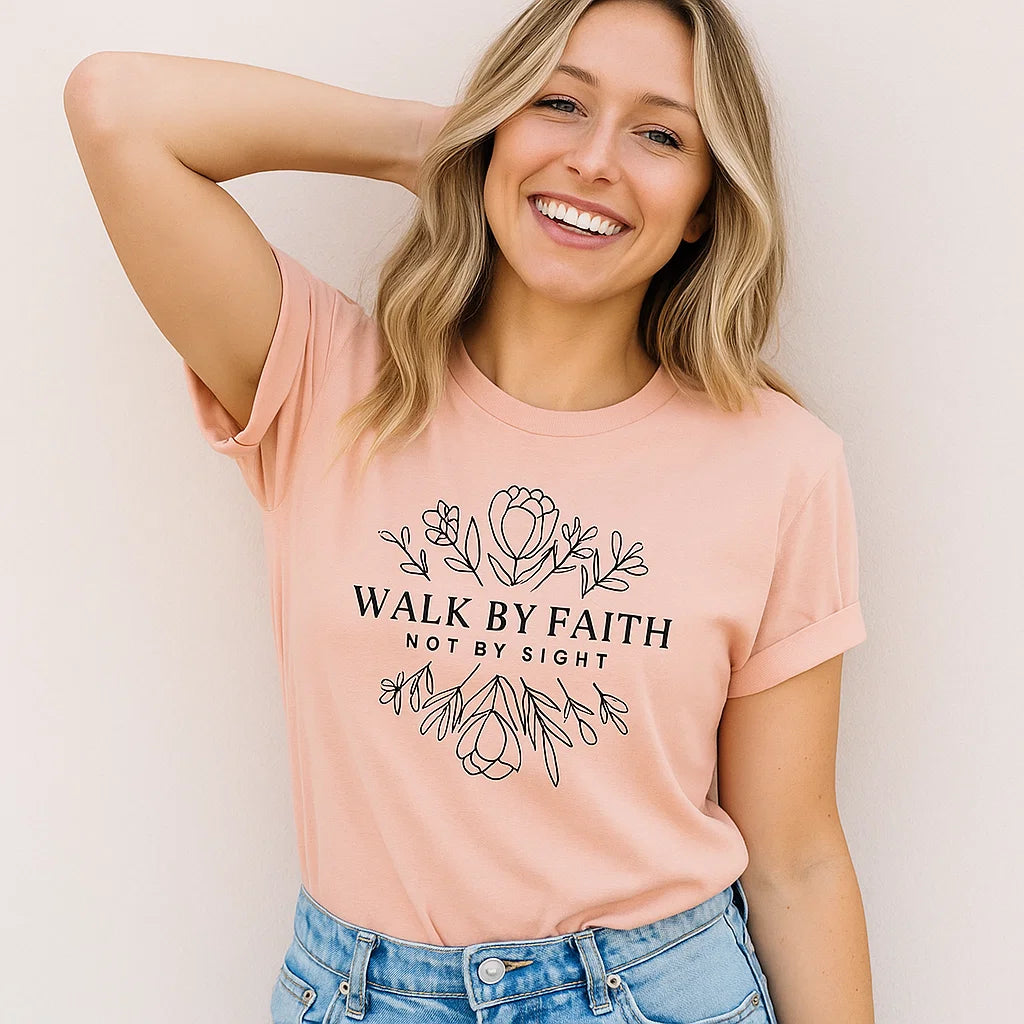 Walk by Faith Graphic Tee for Inspirational Style