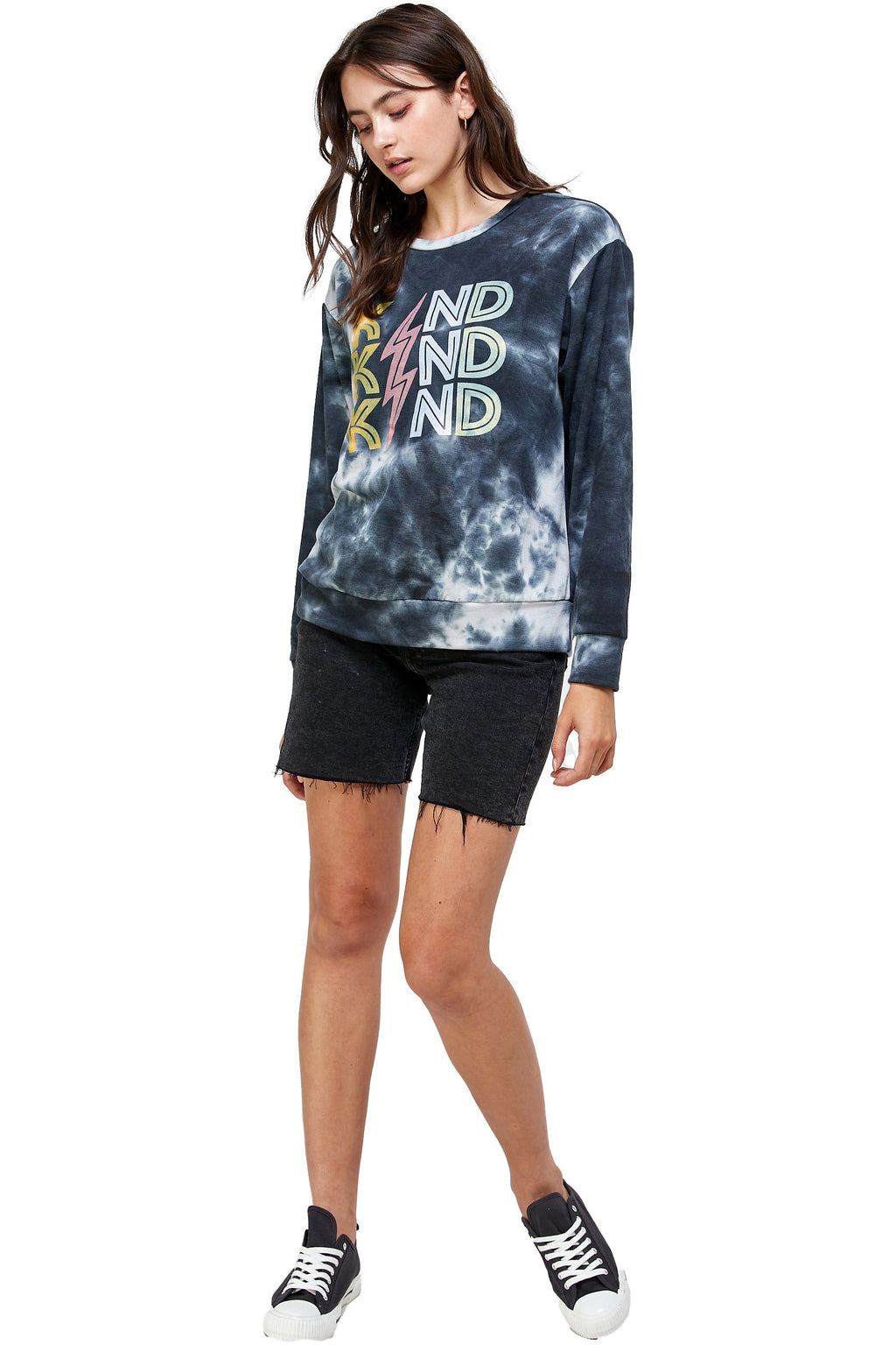 French Terry Tie Dye Screen Printed Sweatshirts
