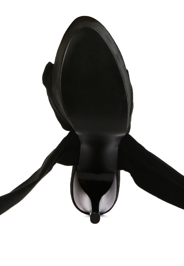 Bauble High Heeled Lace Up Sandals