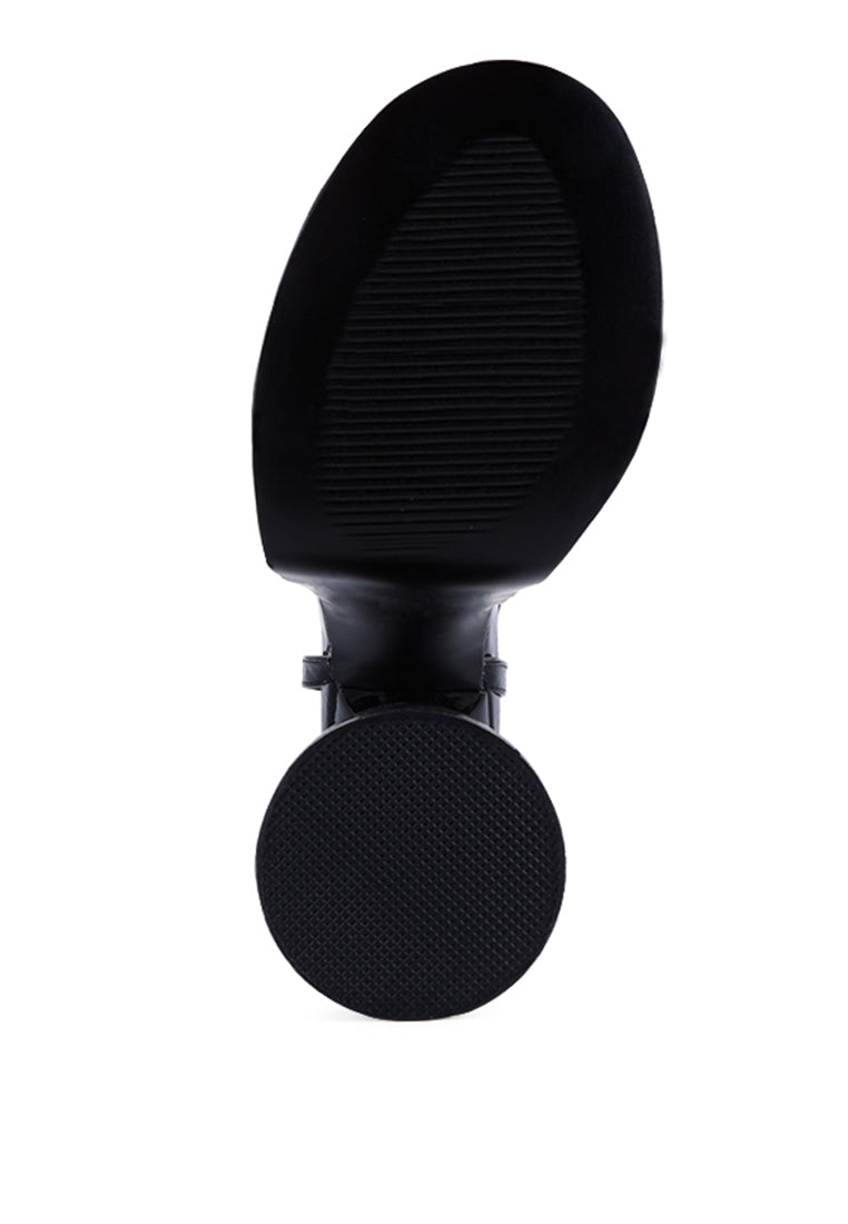 Drop Dead Patent Croc Ultra High Platform Sandals