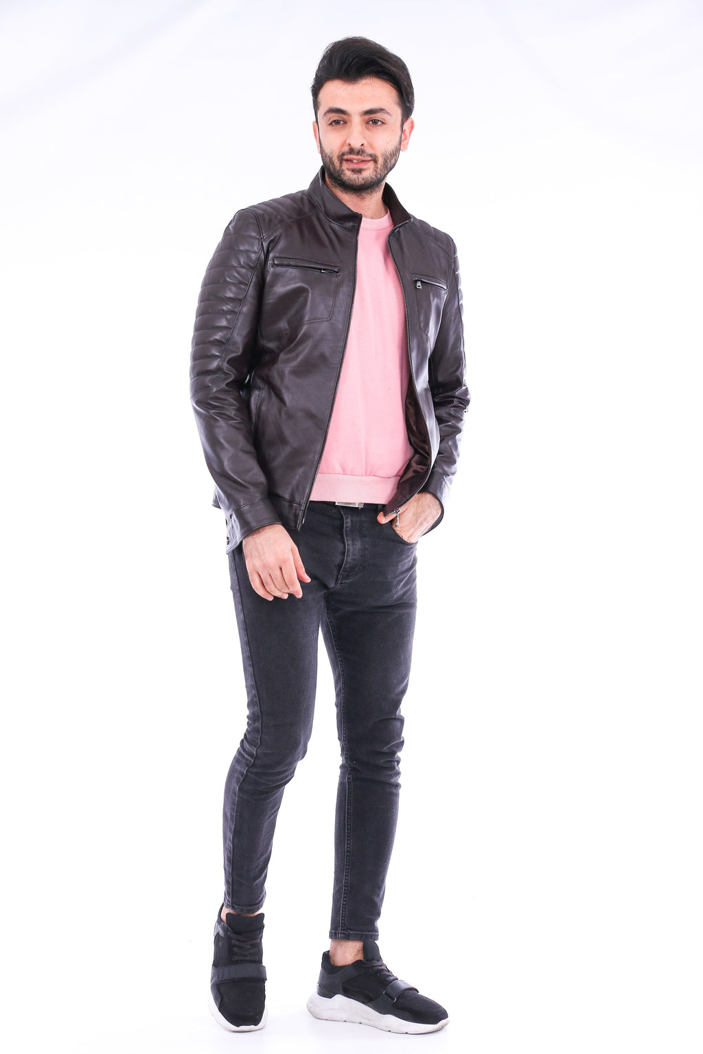 Bussana Biker Leather Jacket