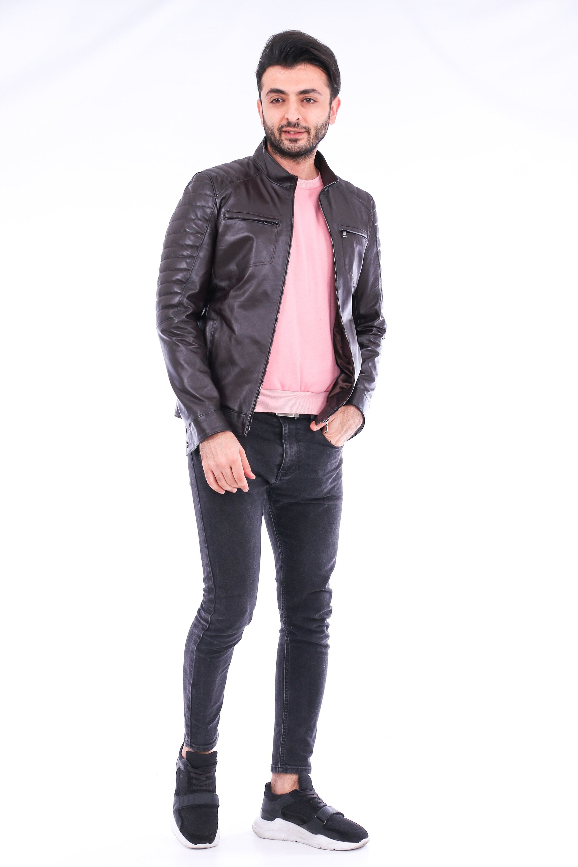 Bussana Biker Leather Jacket