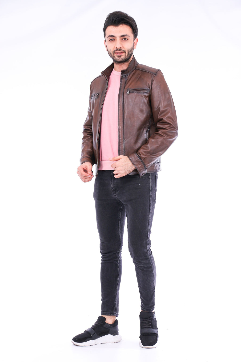 Armati Biker Leather Jacket