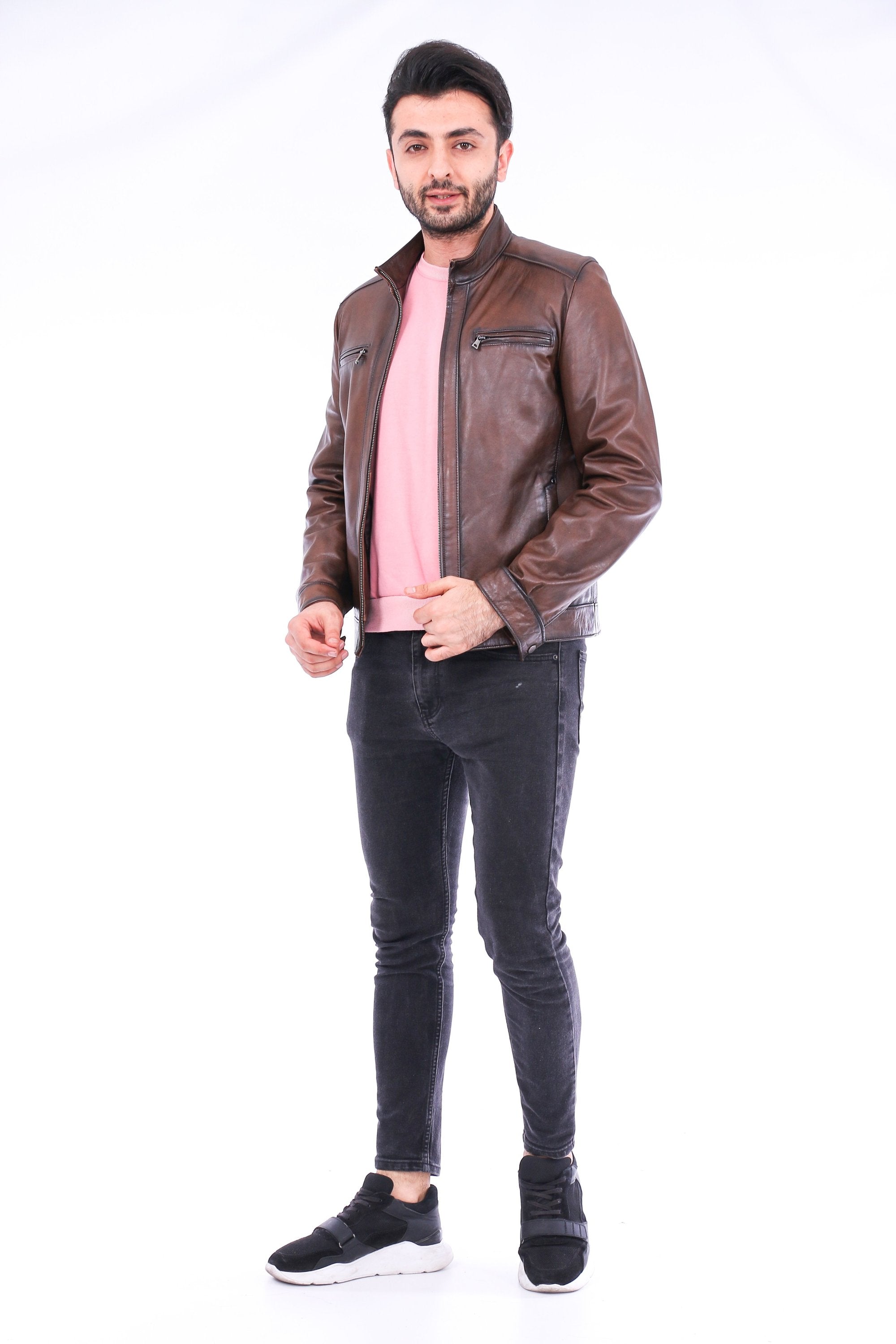 Armati Biker Leather Jacket