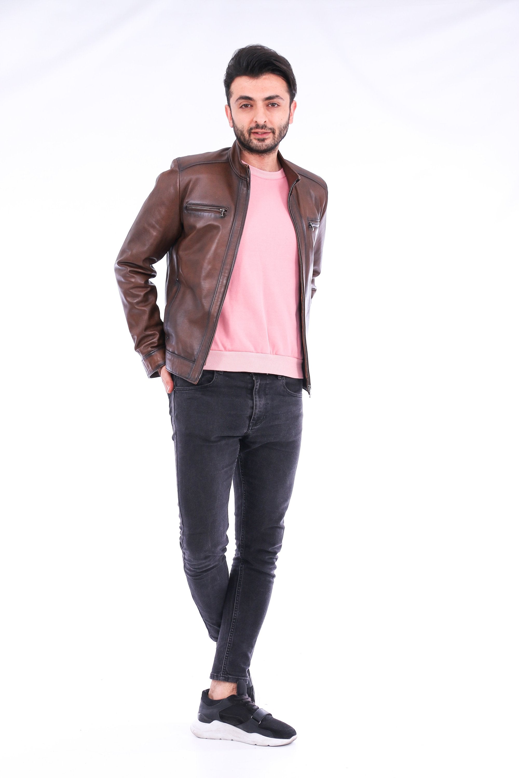Armati Biker Leather Jacket