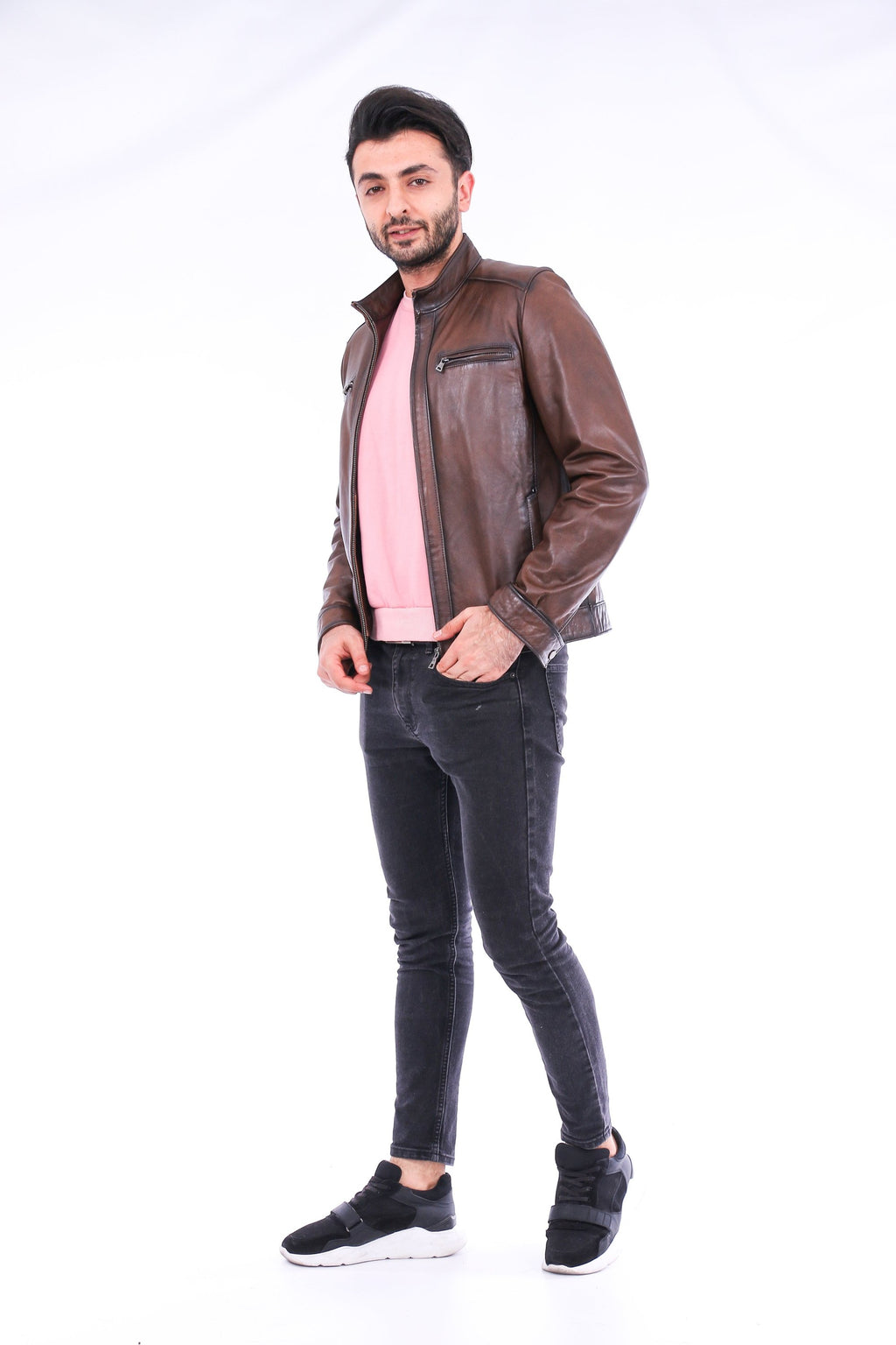 Armati Biker Leather Jacket