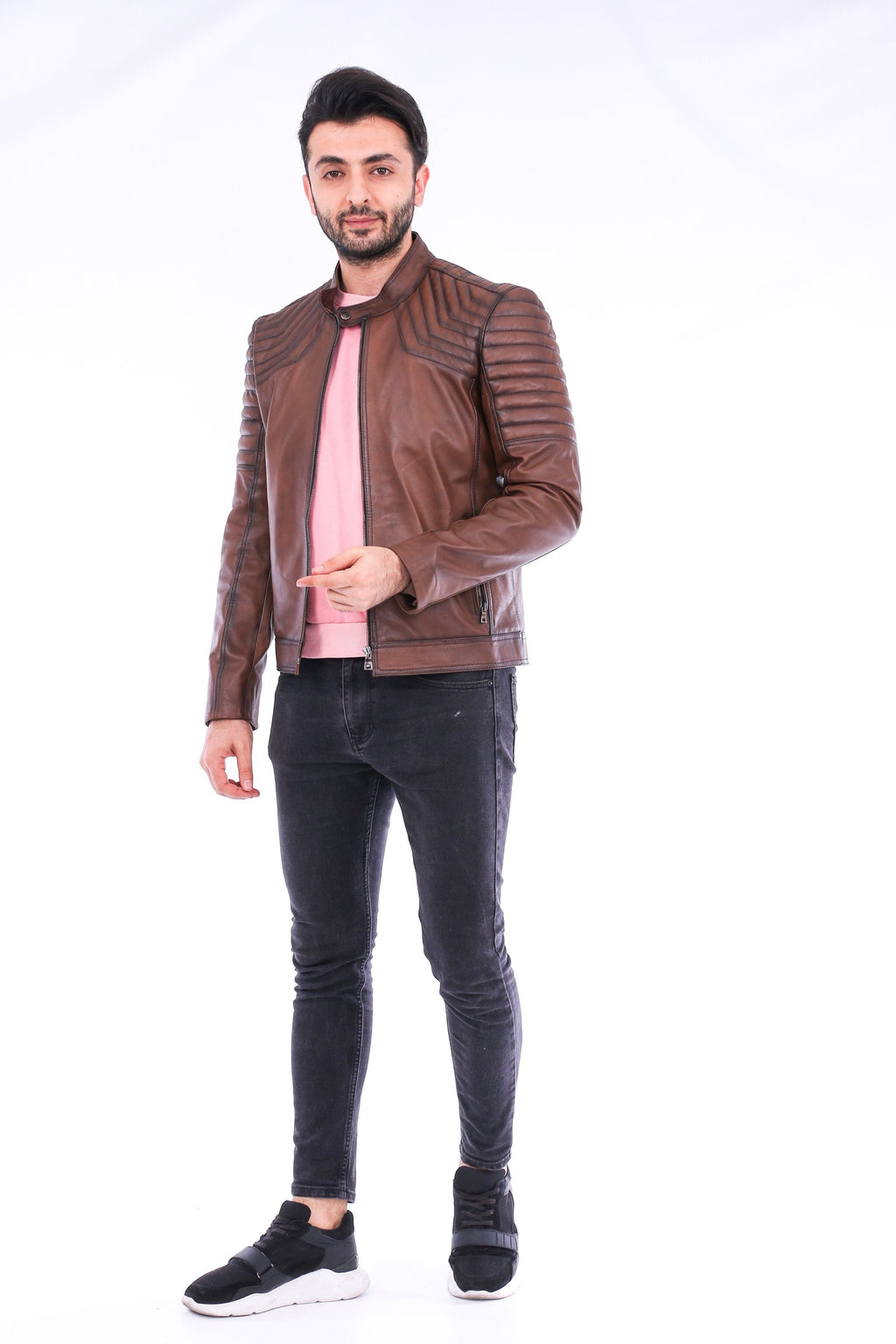 Morelli Leather Biker Jacket