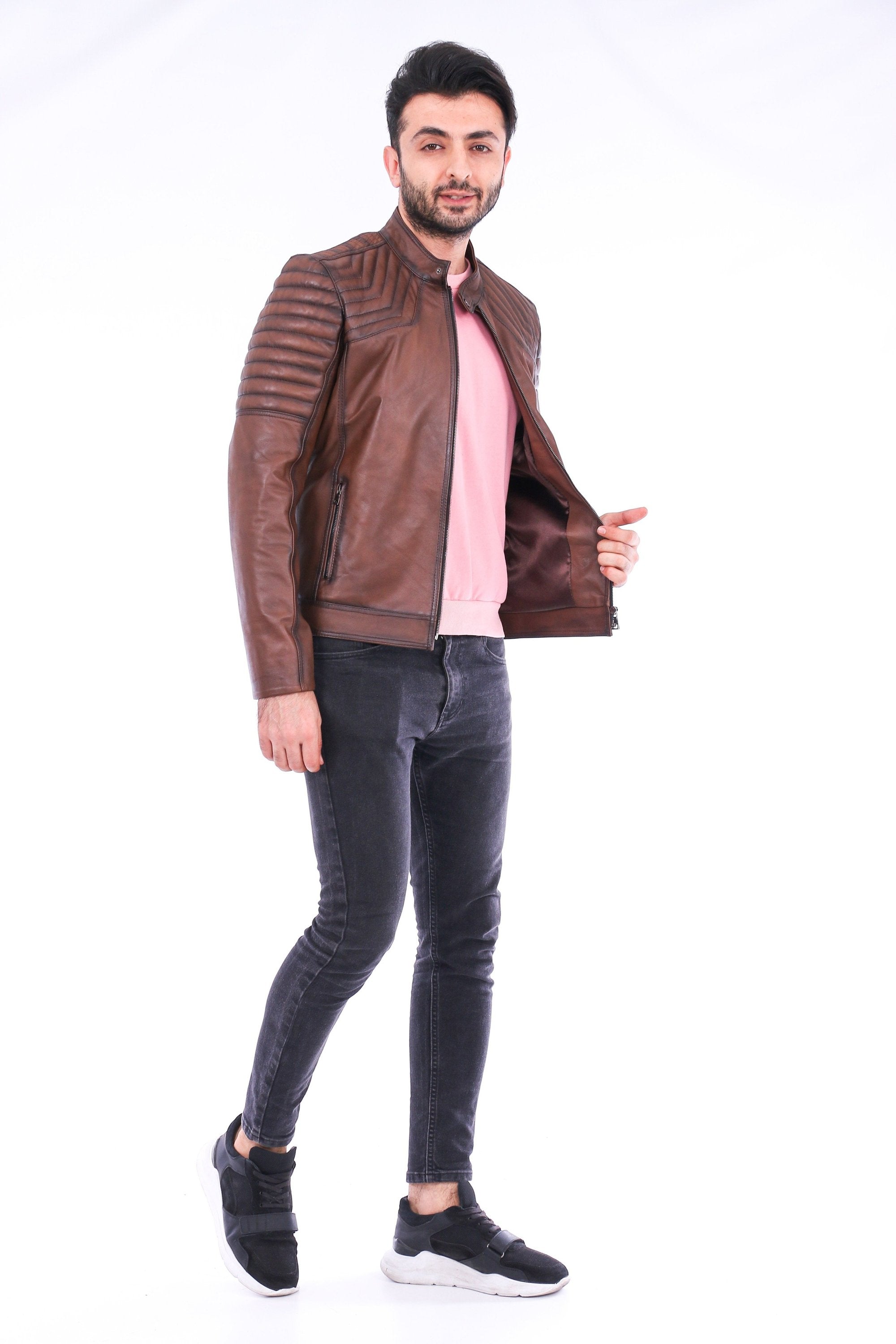 Morelli Leather Biker Jacket