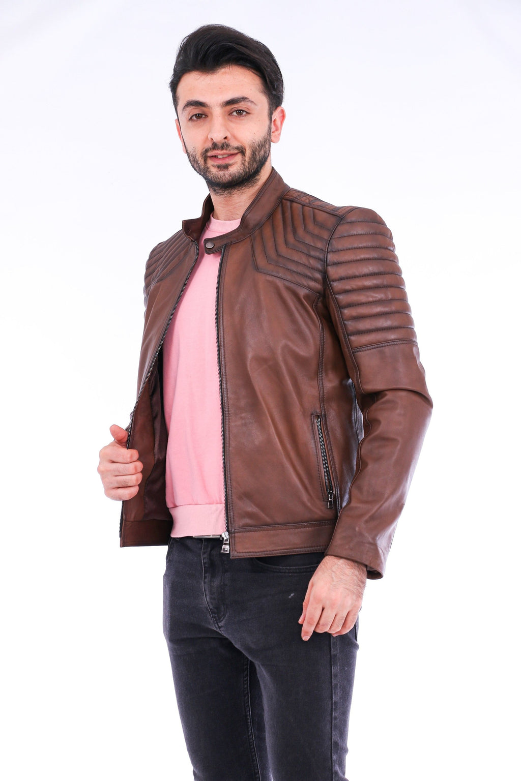 Morelli Leather Biker Jacket