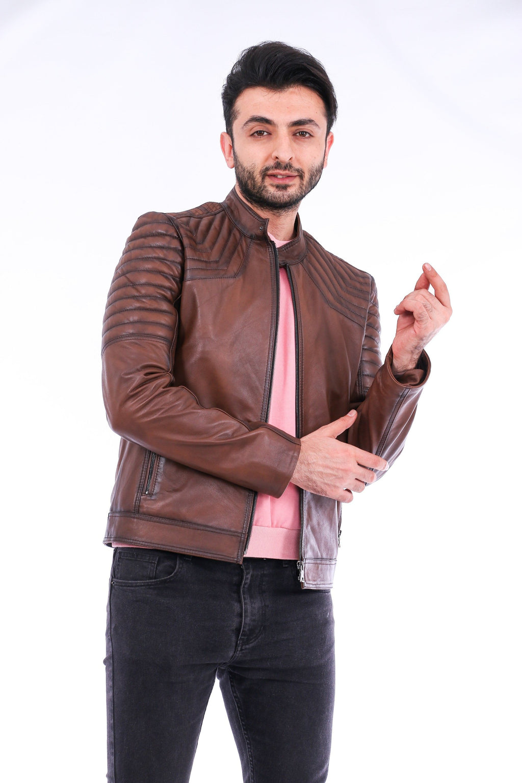 Morelli Leather Biker Jacket