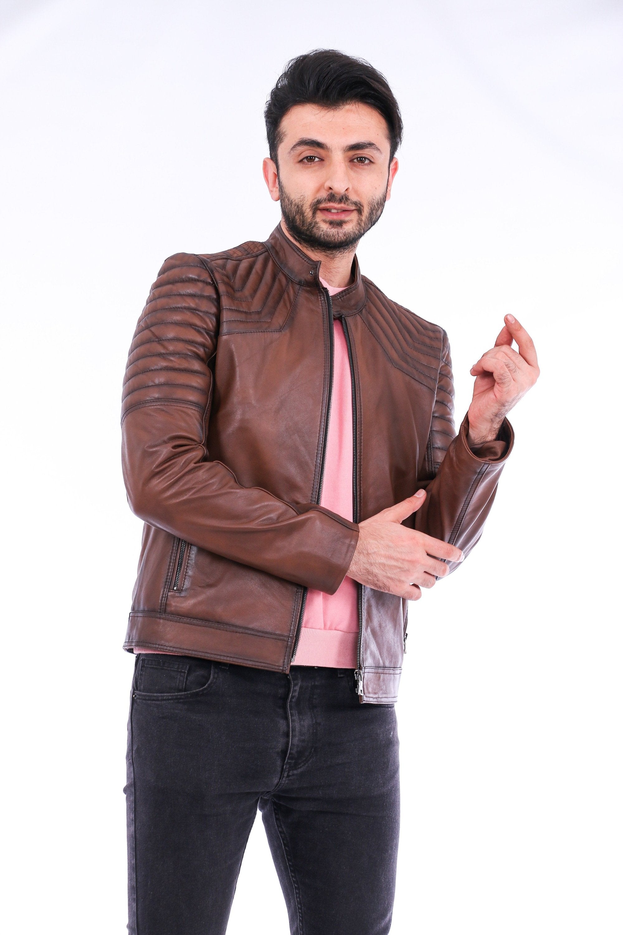 Morelli Leather Biker Jacket