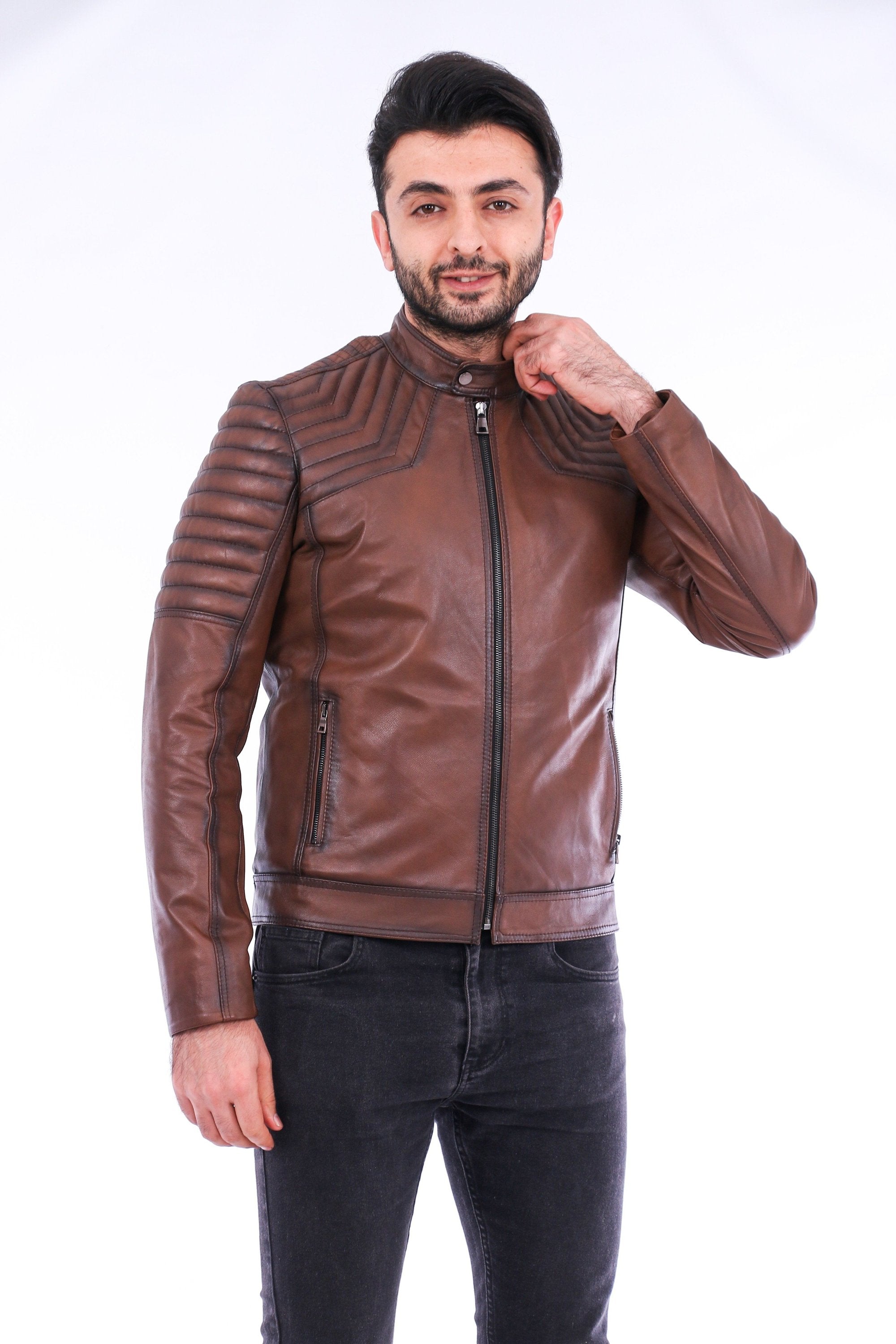 Morelli Leather Biker Jacket