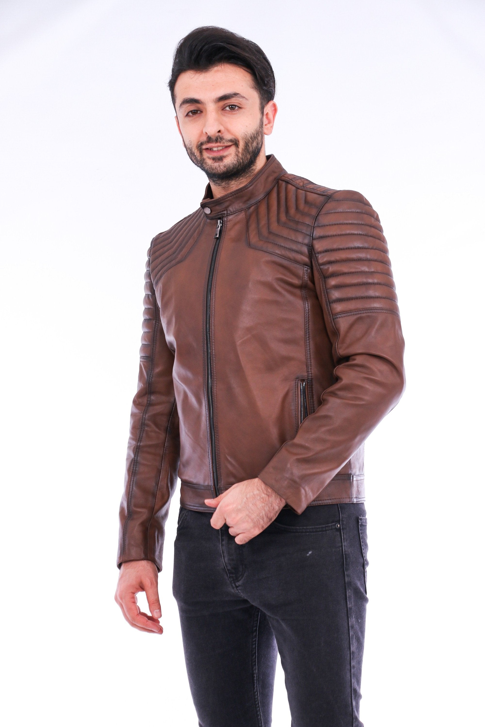 Morelli Leather Biker Jacket