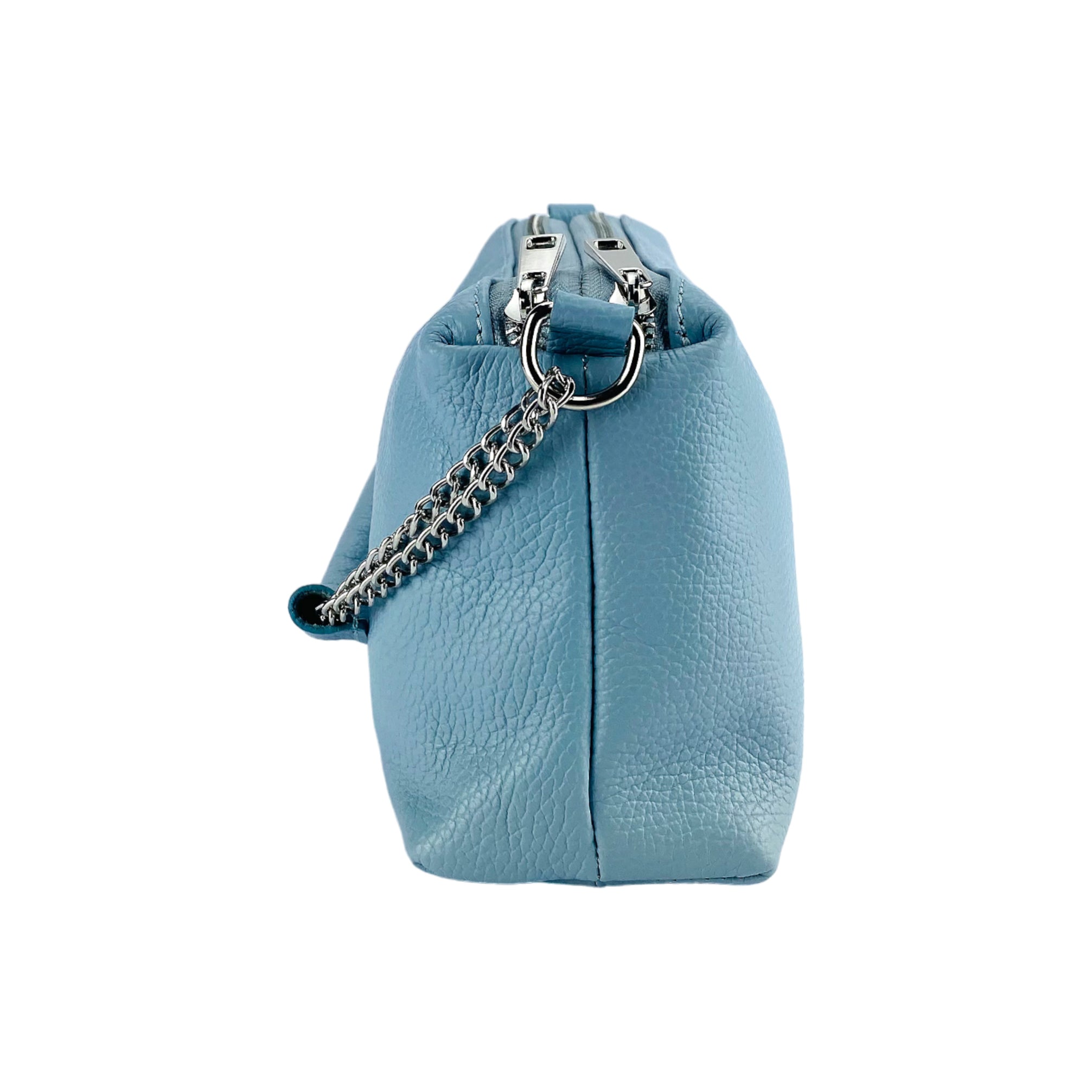 RB1025CL  | Borsa Donna a Mano con doppia lampo in Vera Pelle Made in