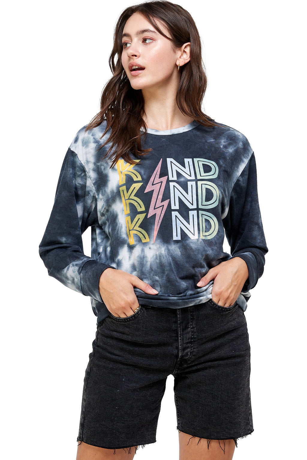 French Terry Tie Dye Screen Printed Sweatshirts