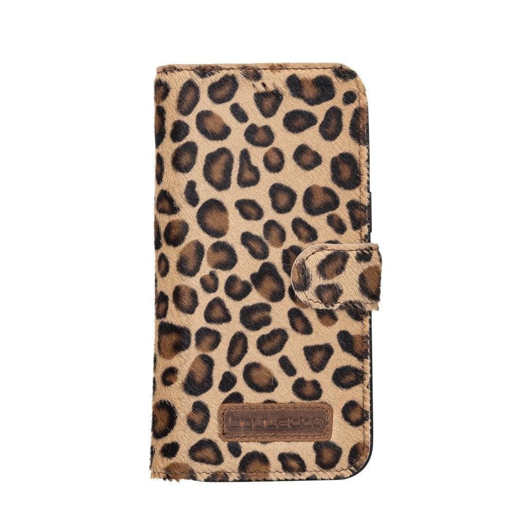 Apple iPhone 14 Series Detachable Leather Wallet Case Darker Color -