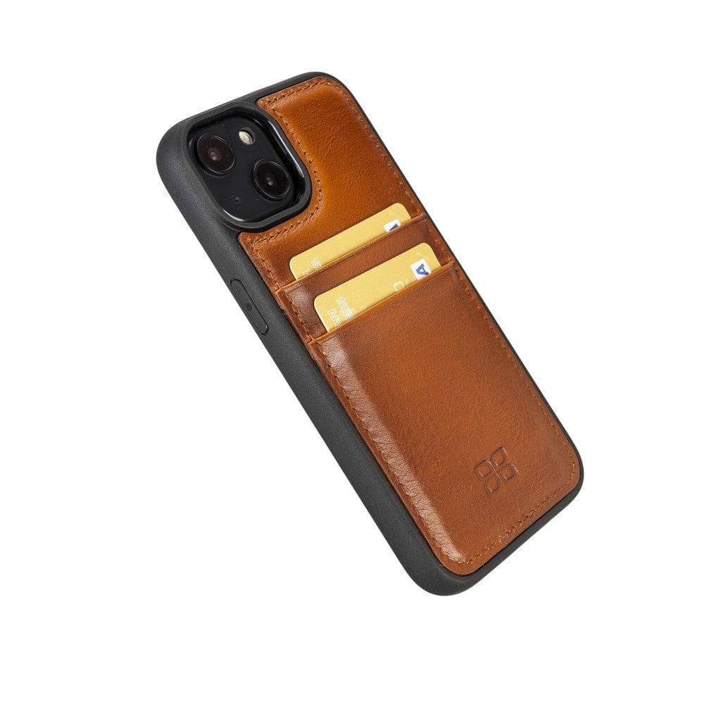Flexible Leather Back Cover with CardHolder for iPhone 14 Series