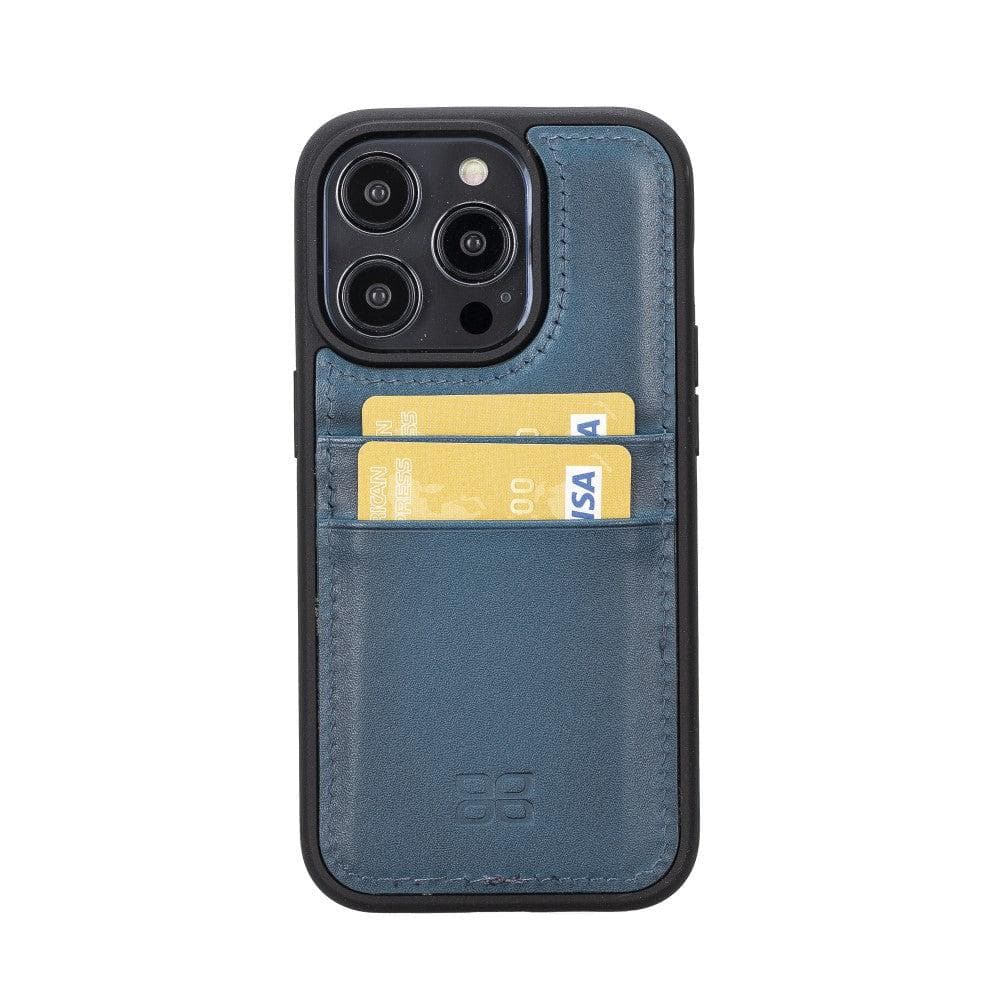 Flexible Leather Back Cover with CardHolder for iPhone 14 Series