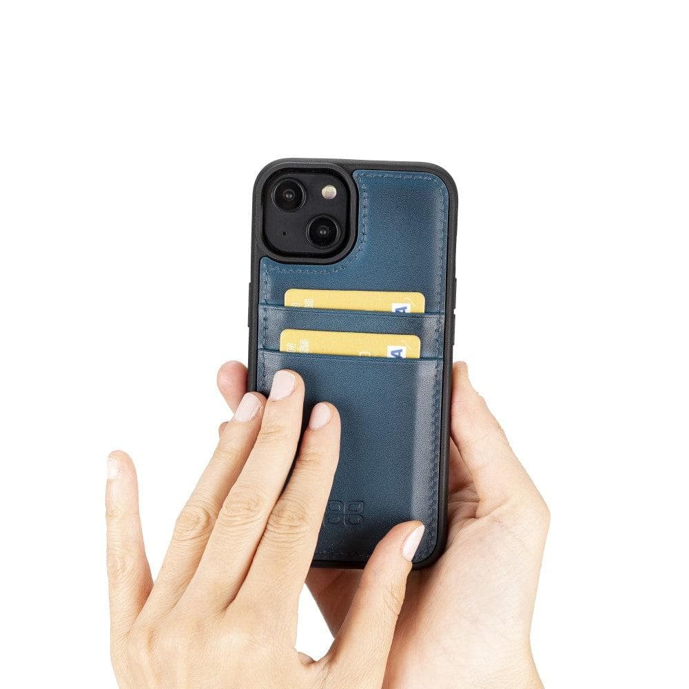 Flexible Leather Back Cover with CardHolder for iPhone 14 Series