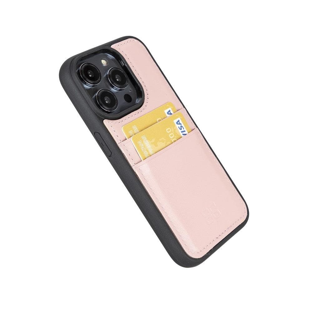 Flexible Leather Back Cover with CardHolder for iPhone 14 Series