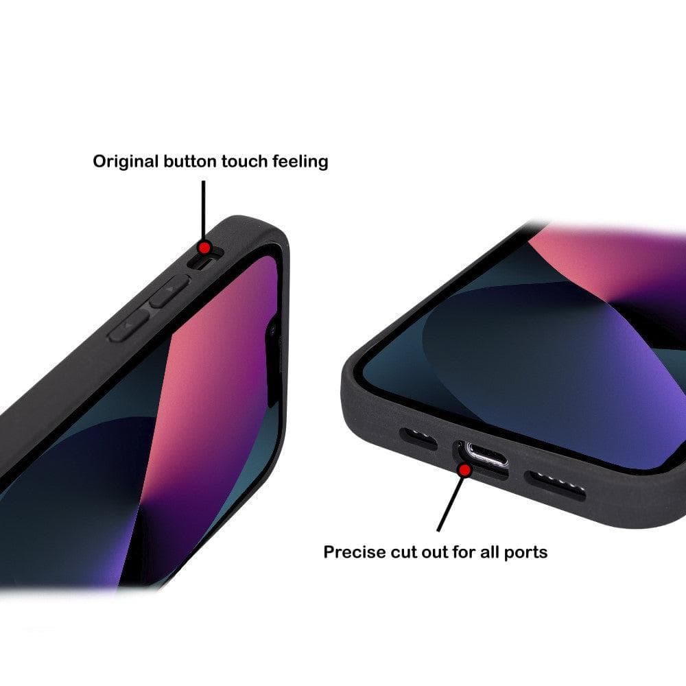 Flexible Leather Back Cover with CardHolder for iPhone 14 Series