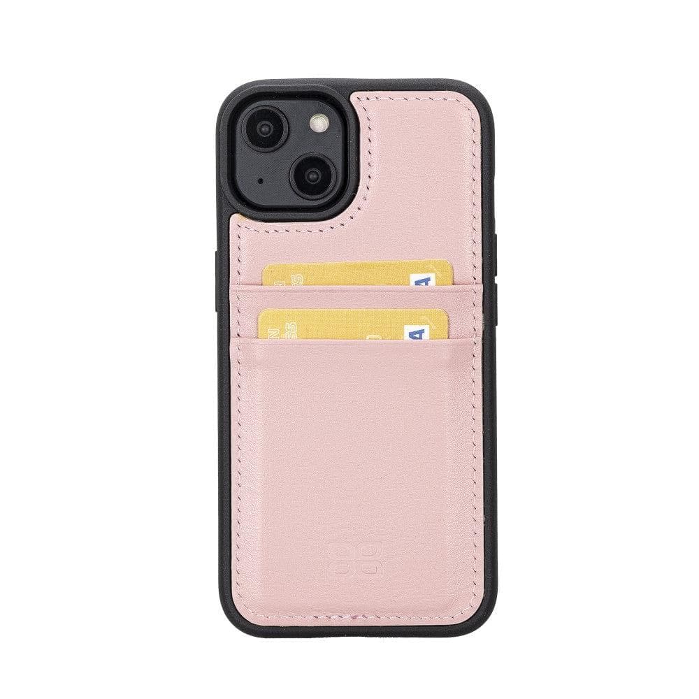 Flexible Leather Back Cover with CardHolder for iPhone 14 Series