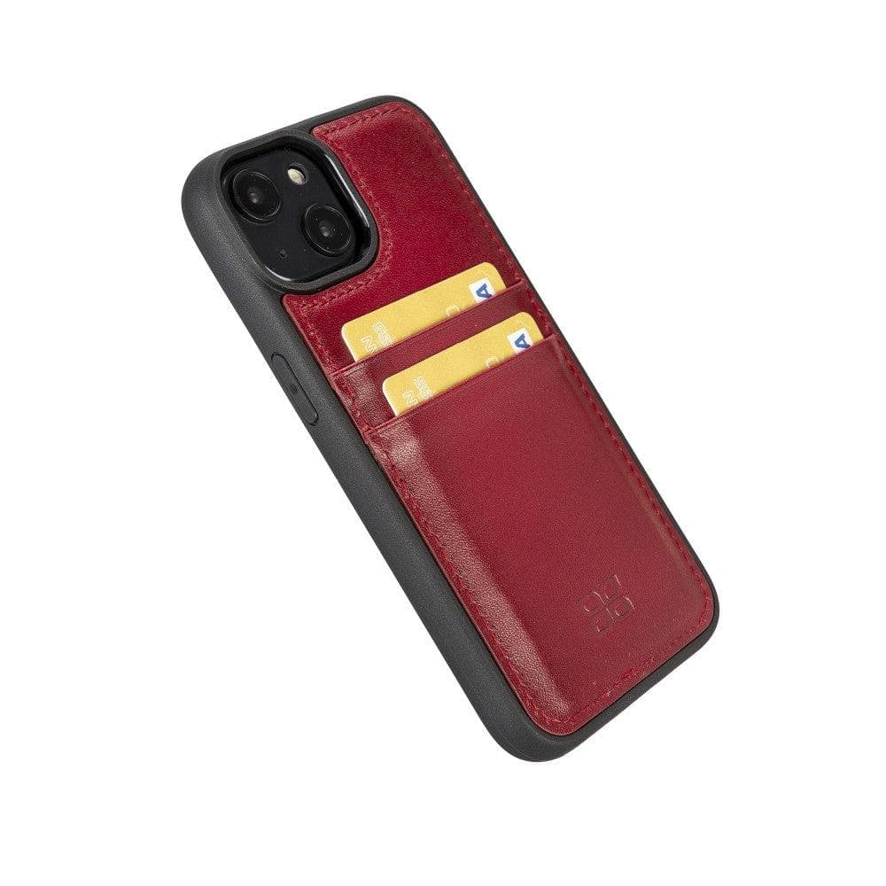 Flexible Leather Back Cover with CardHolder for iPhone 14 Series