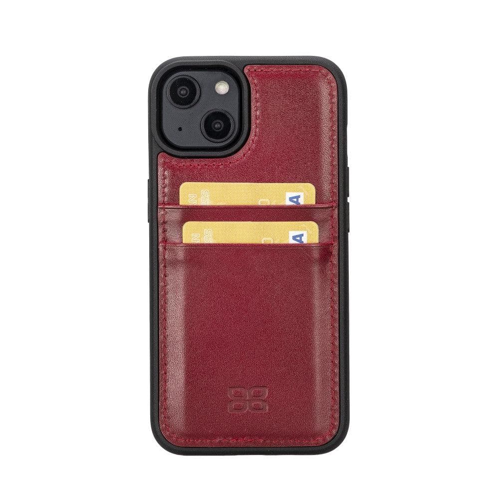 Flexible Leather Back Cover with CardHolder for iPhone 14 Series