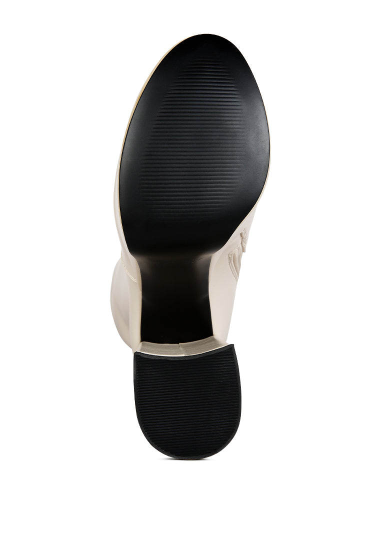 Coraline High Block Heeled Calf Boots