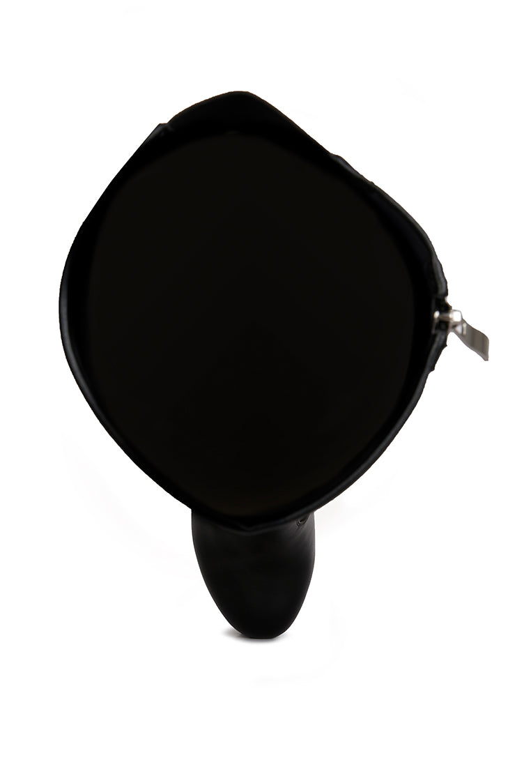 Coraline High Block Heeled Calf Boots