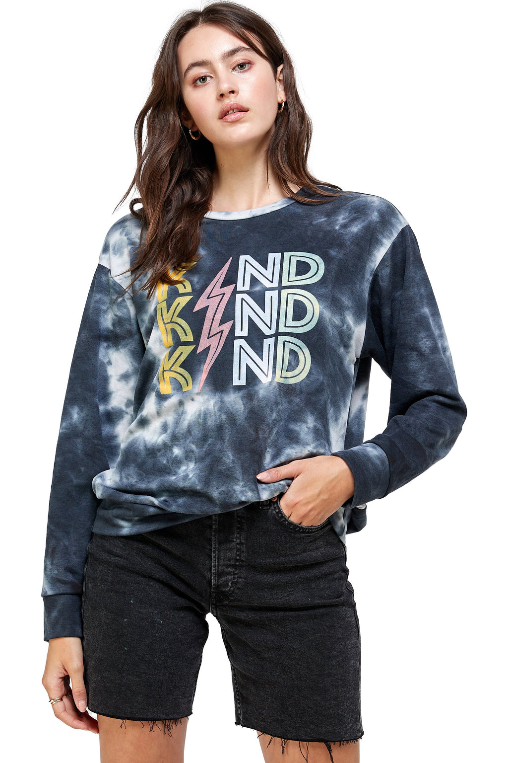 French Terry Tie Dye Screen Printed Sweatshirts