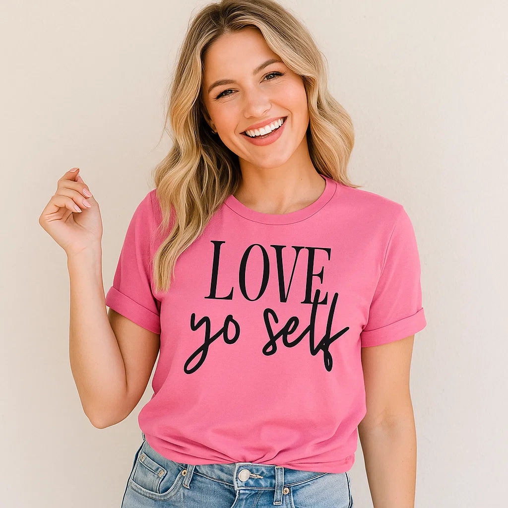 Love Yo Self Shirt, Positive Message Tee