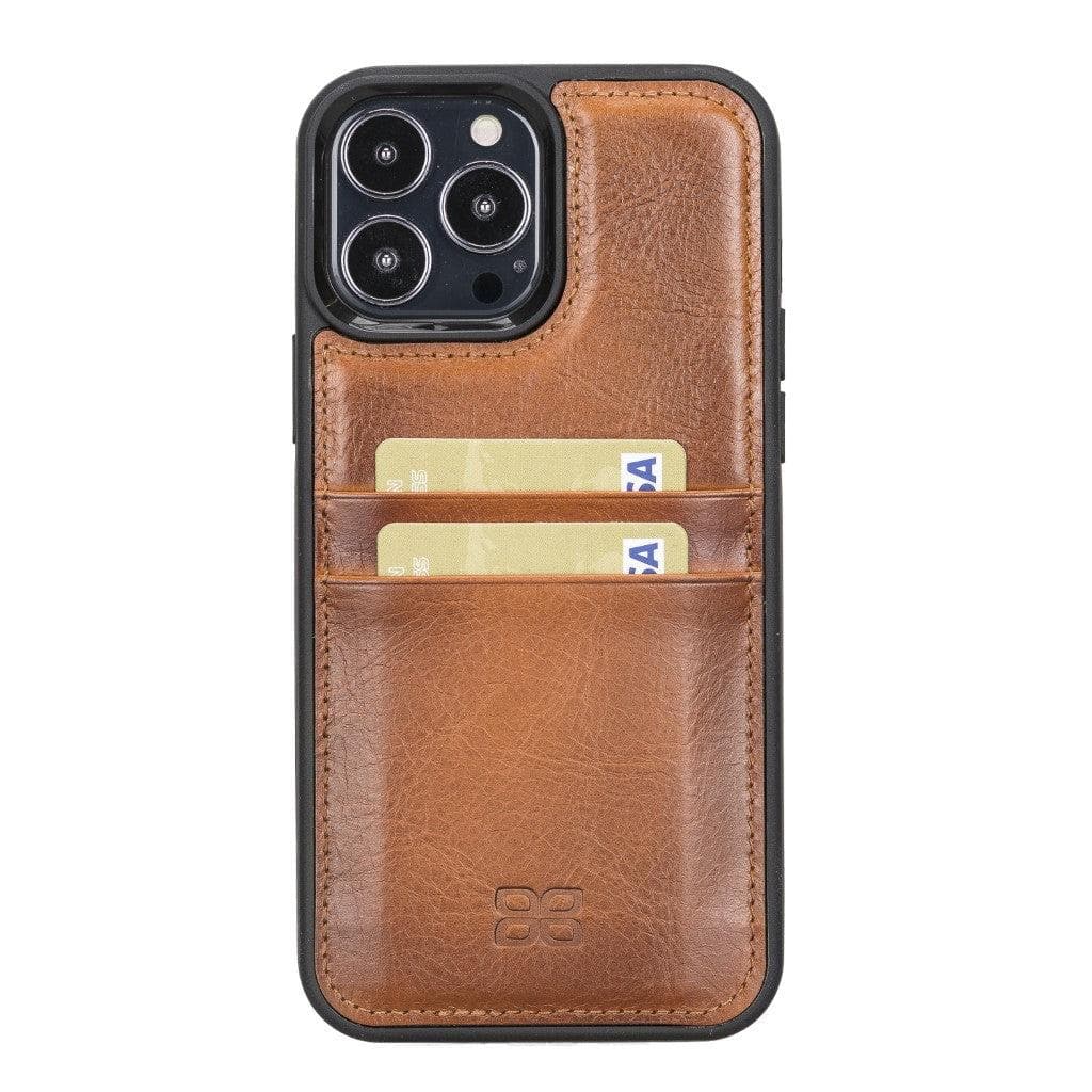 Flexible Leather Back Cover with CardHolder for iPhone 13 Series