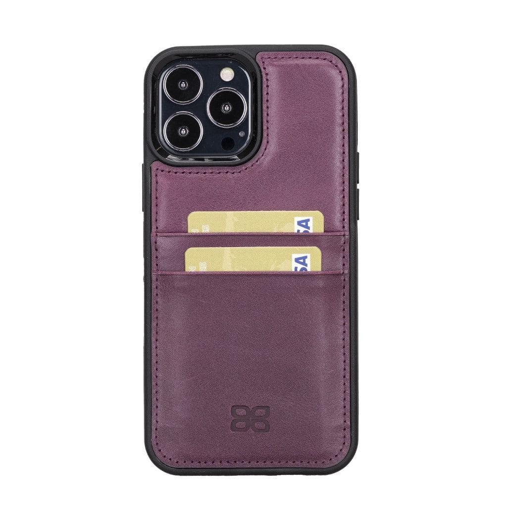 Flexible Leather Back Cover with CardHolder for iPhone 13 Series