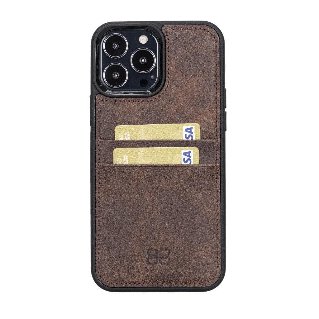 Flexible Leather Back Cover with CardHolder for iPhone 13 Series