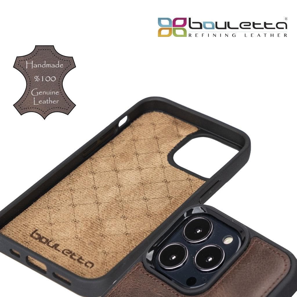 Flexible Leather Back Cover with CardHolder for iPhone 13 Series