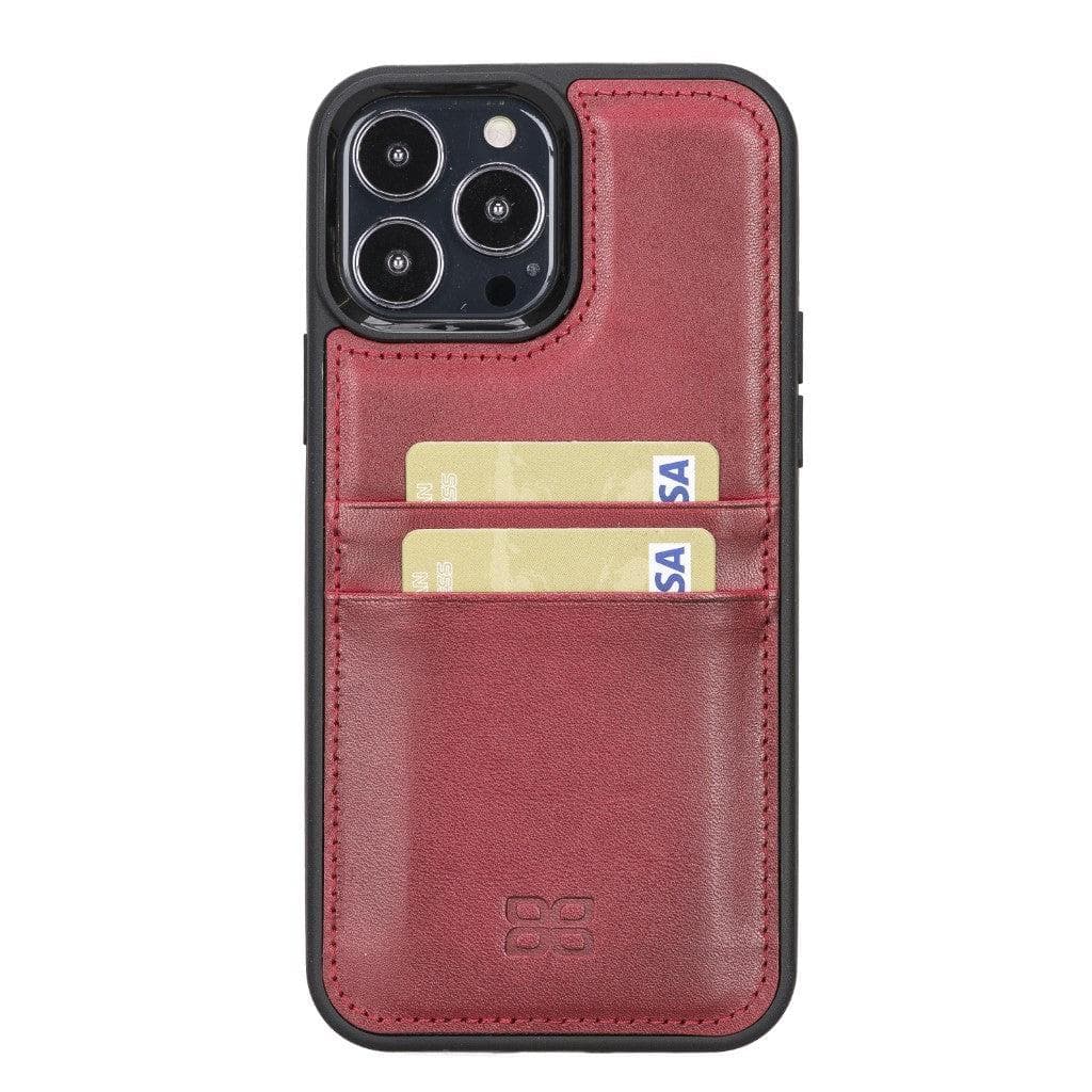 Flexible Leather Back Cover with CardHolder for iPhone 13 Series