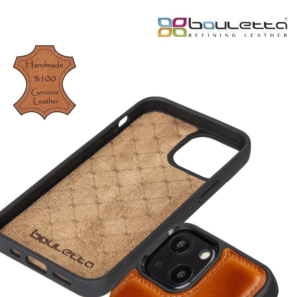 Flexible Leather Back Cover with CardHolder for iPhone 13 Series