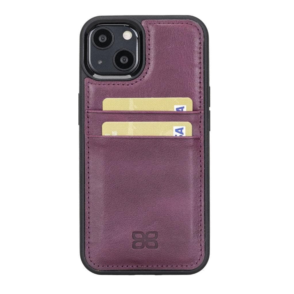 Flexible Leather Back Cover with CardHolder for iPhone 13 Series