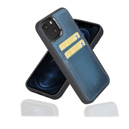 Flexible Leather Back Cover with CardHolder for iPhone 13 Series