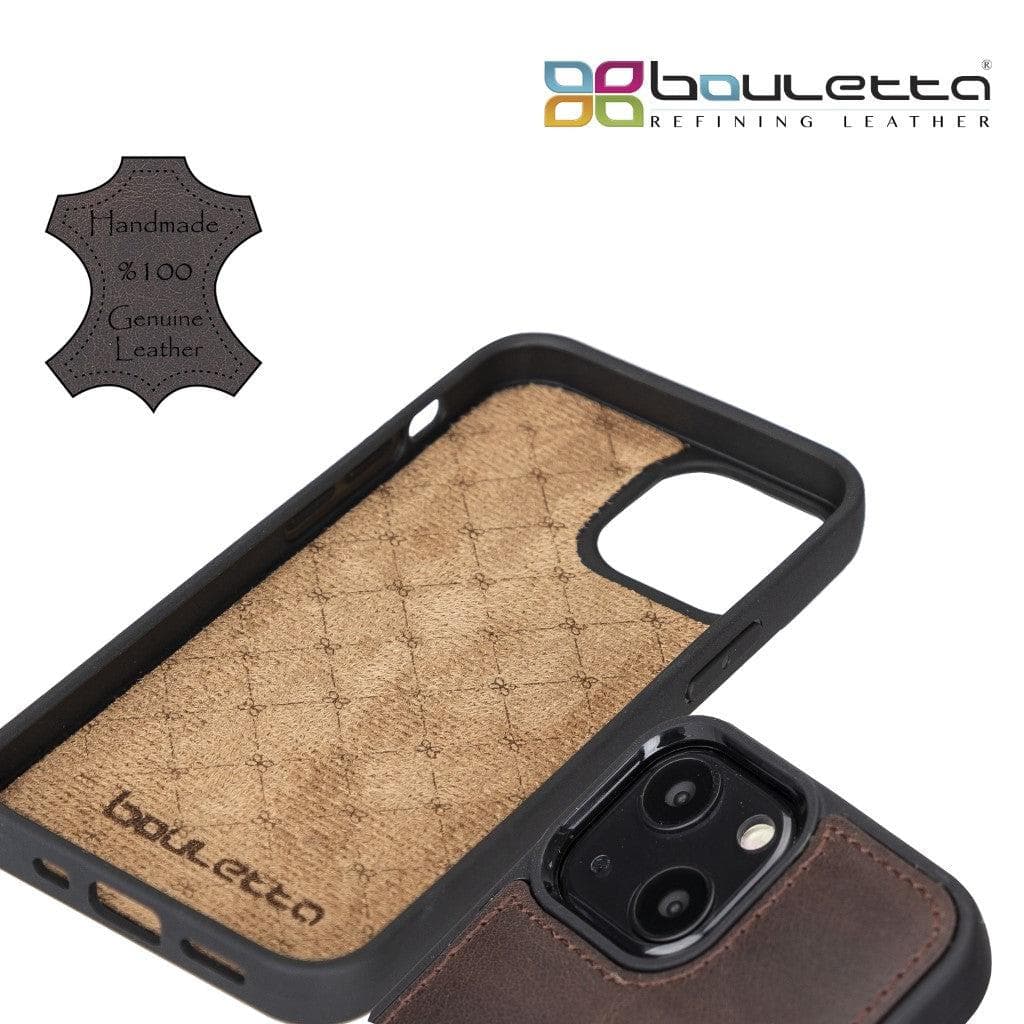 Flexible Leather Back Cover with CardHolder for iPhone 13 Series