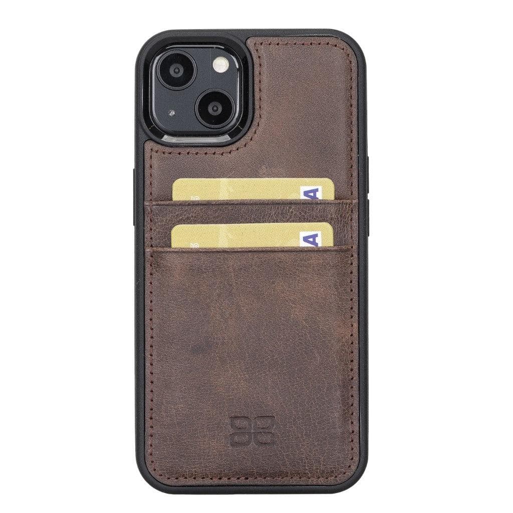 Flexible Leather Back Cover with CardHolder for iPhone 13 Series
