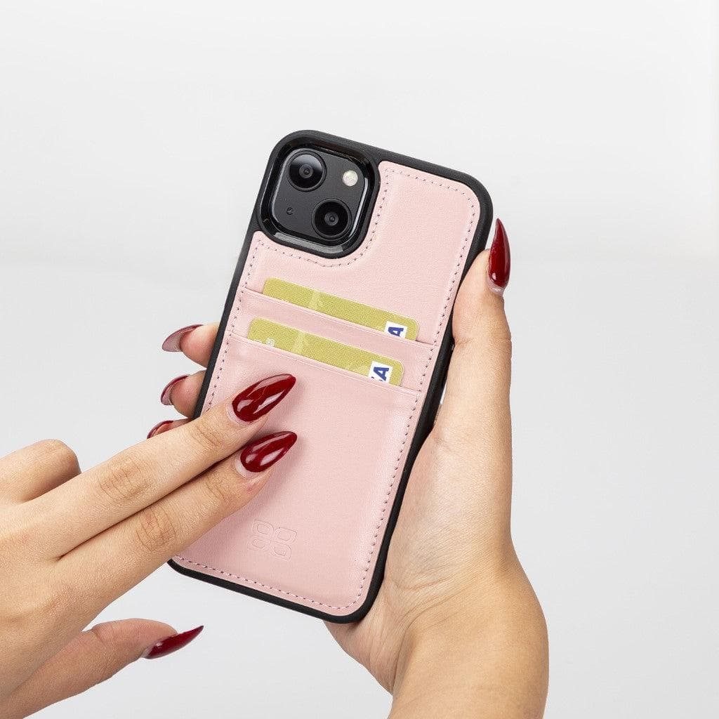 Flexible Leather Back Cover with CardHolder for iPhone 13 Series