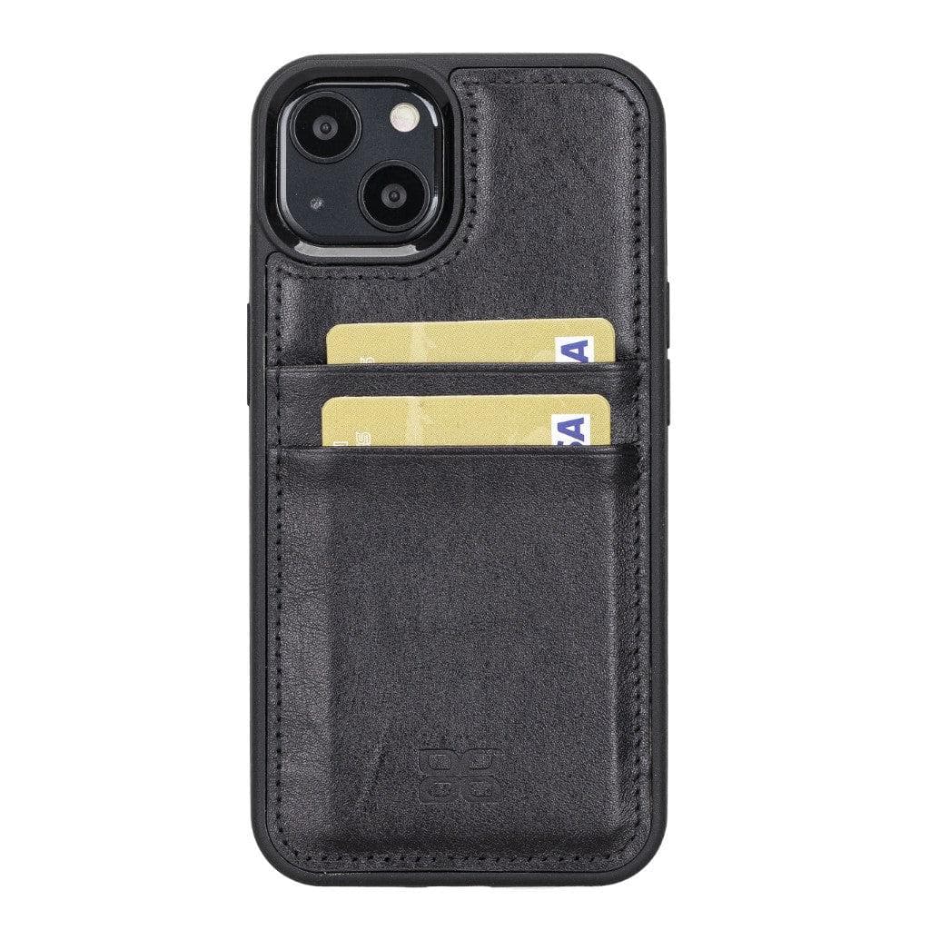 Flexible Leather Back Cover with CardHolder for iPhone 13 Series