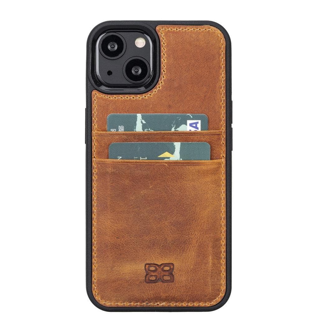 Flexible Leather Back Cover with CardHolder for iPhone 13 Series