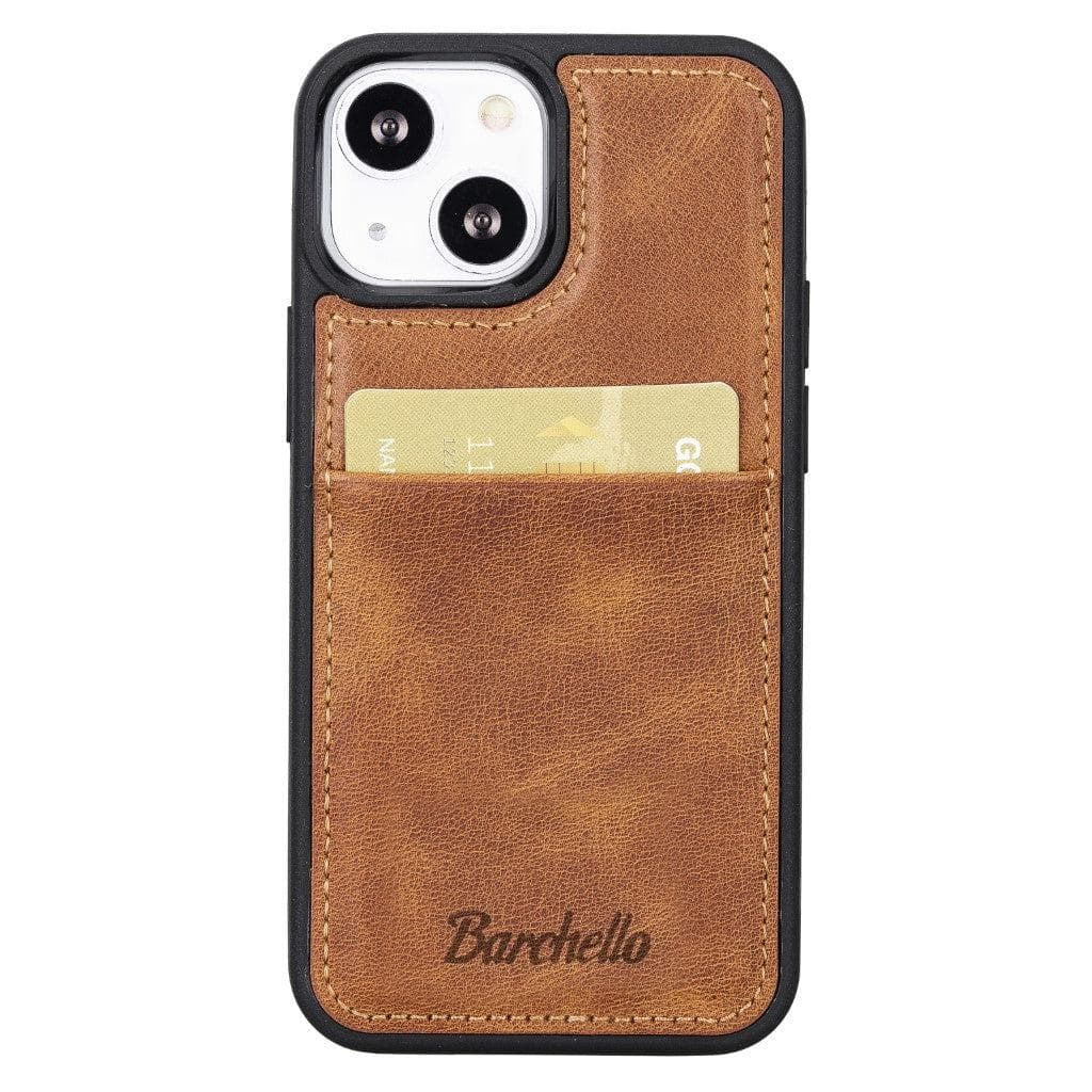 Flexible Leather Back Cover with CardHolder for iPhone 13 Series