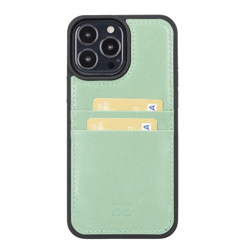 Flexible Leather Back Cover with CardHolder for iPhone 13 Series