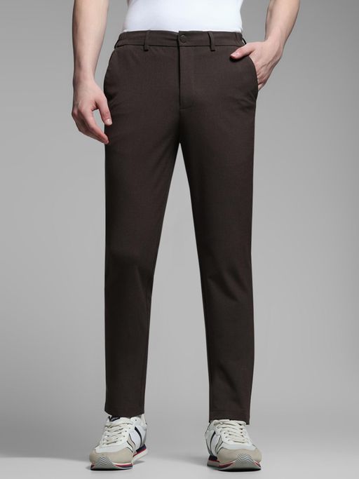 Solid Comfort Polyester Trousers